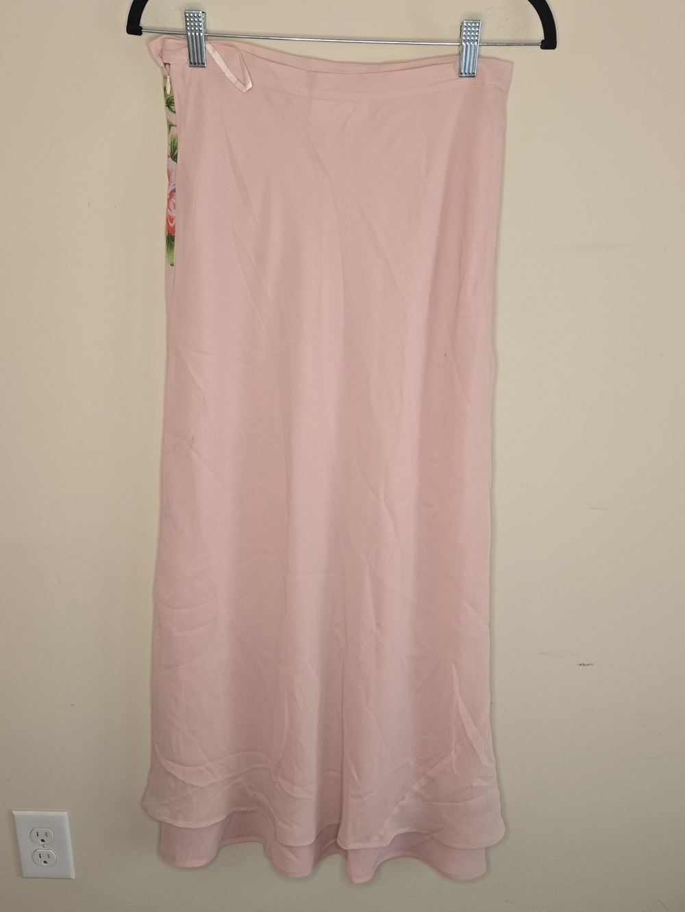 Chadwick's Pink Floral Maxi Skirt Vintage Cottagecore Romantic Garden Party - Picture 5 of 11